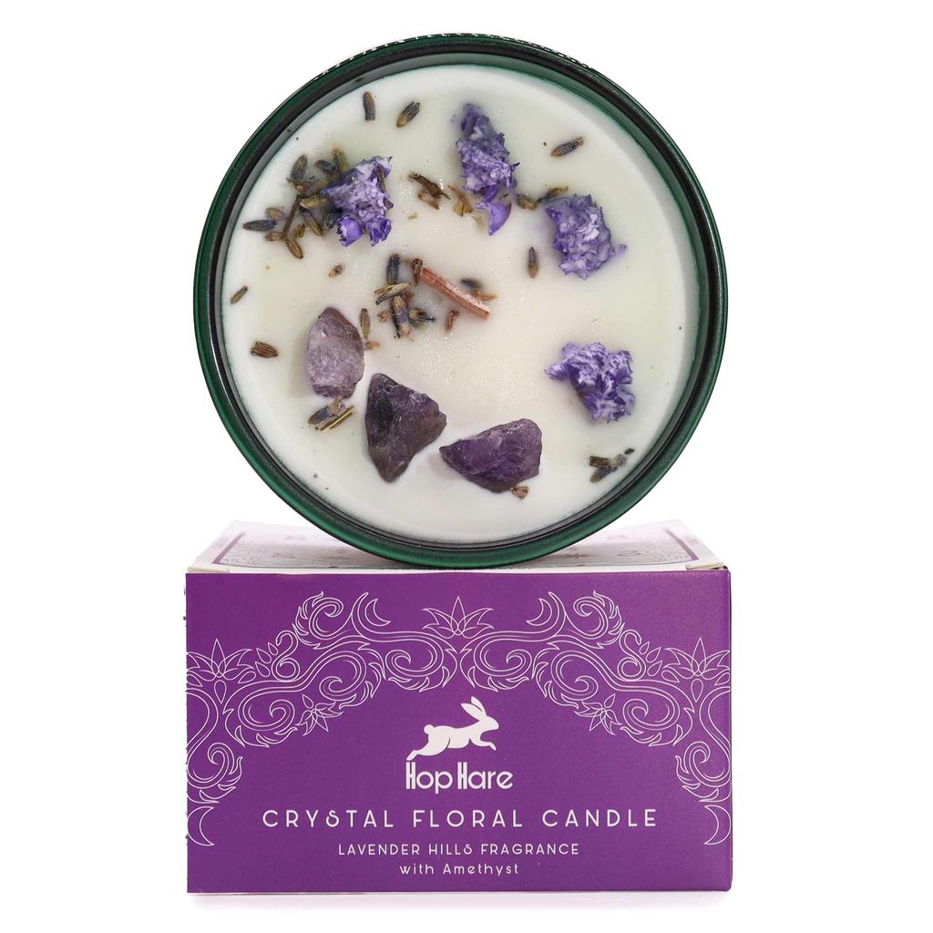 Amethyst Crystal Candle, The Moon Tarot Card