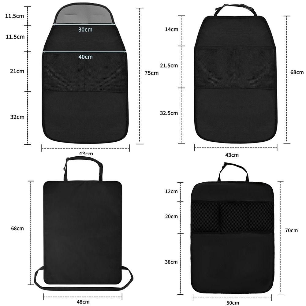 Multi-functional Back Seat Protector Cover Anti Mud Dirt Storage Bag Car Anti-kick Pad  Universal