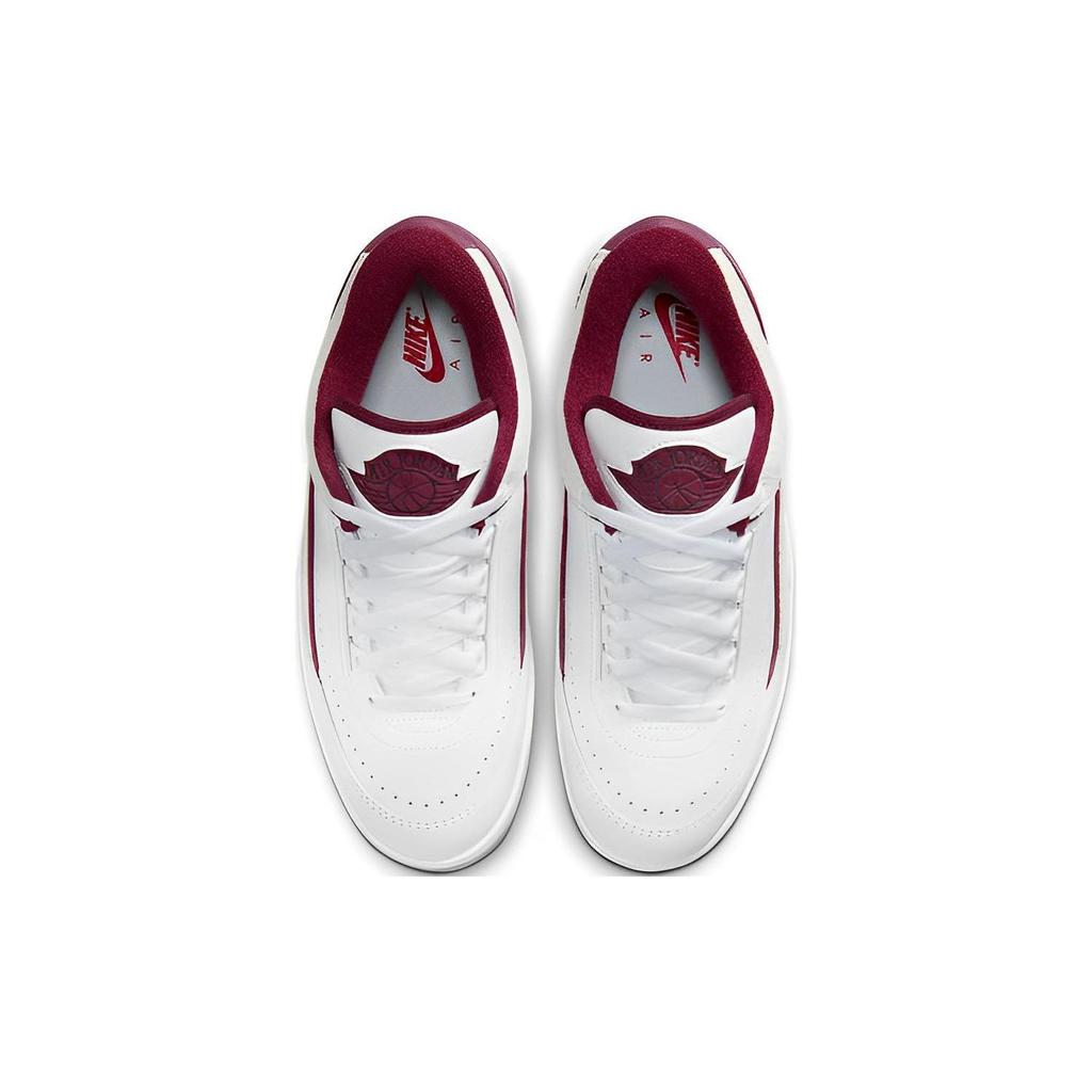Air Jordan 2 Retro Low Cherrywood Men Sneakers White Cherrywood-Red Light-Steel-Grey DV9956-103