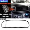 Carbon Fiber Car Accessories Center Console Air Vent Modified Interior Trim Cover Sticker For Chevrolet Corvette C5 1998-2004