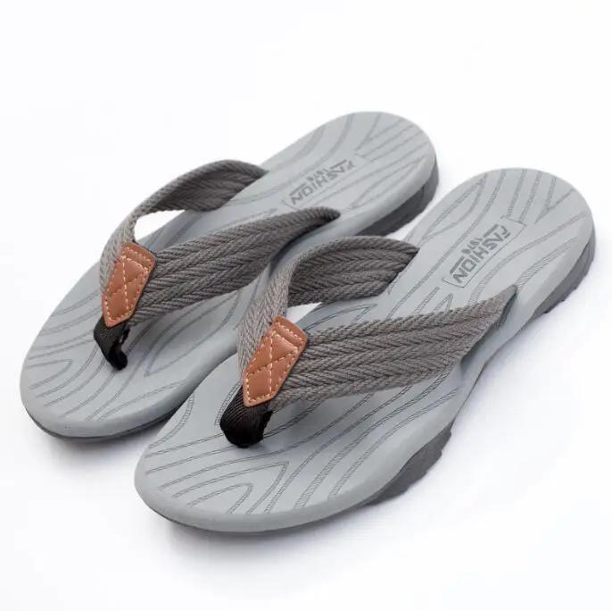 Men Flip Flop Fashion Mens Sandals Outdoor Soft Summer Slippers Size 39-46 Non-slip Outside Wear Thick Bottom Beach Shoes Slides