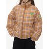 Beast Street Campus Style Karomuster Daunenjacke für Jugendliche - Winter Unisex Stehkragen Dicke Baumwolle MY039