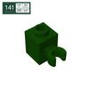 BRICKE 1x1 Brick with Connector Holder, Compatible with Lego 60475 30241 Small Building Blocks