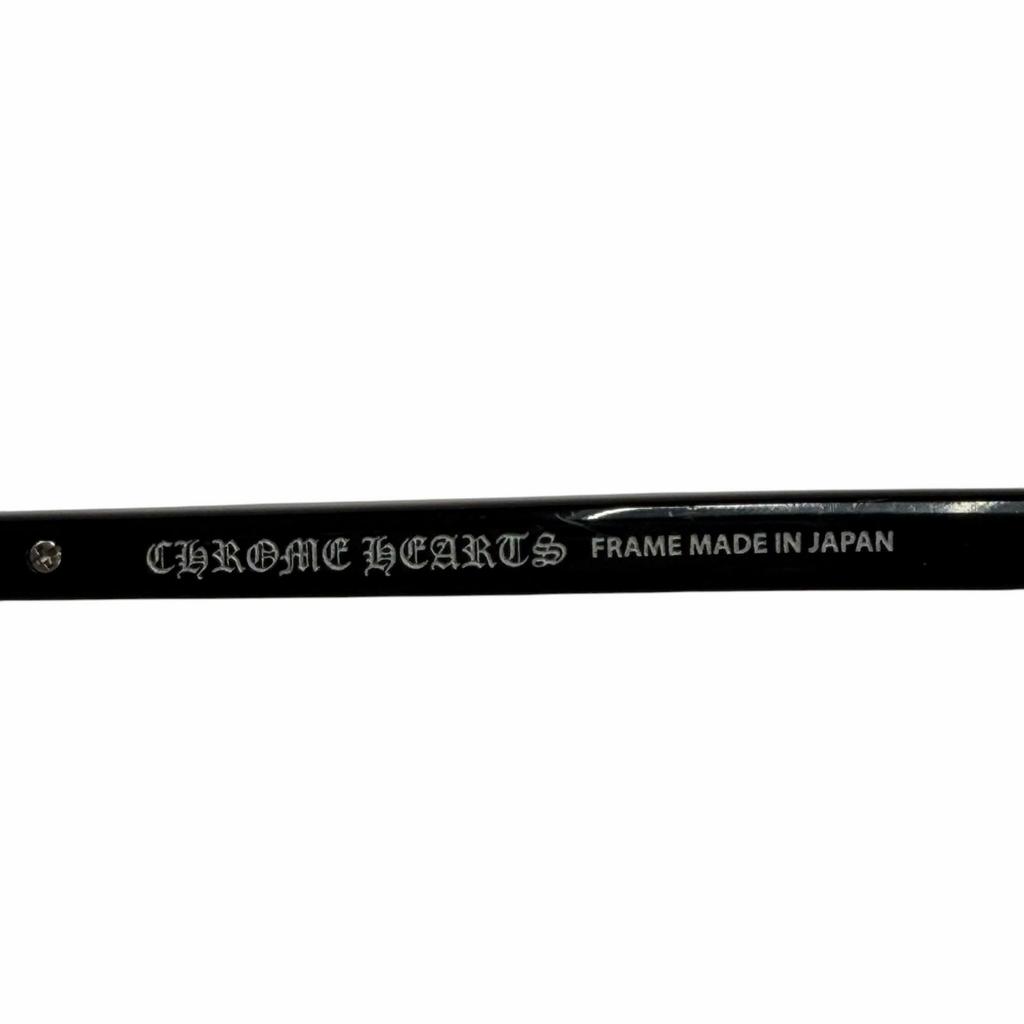 Great CHROME HEARTS Glasses GROWLER 1 Black 925 Mens Used