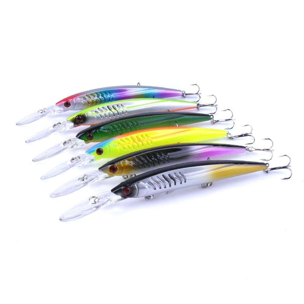 Long-casting Deep & Shallow Sea Bass & Pike Bait Best-Selling 14.5cm 12.5g Long-Tongued Minnow Lure for Ocean Boat Fishing