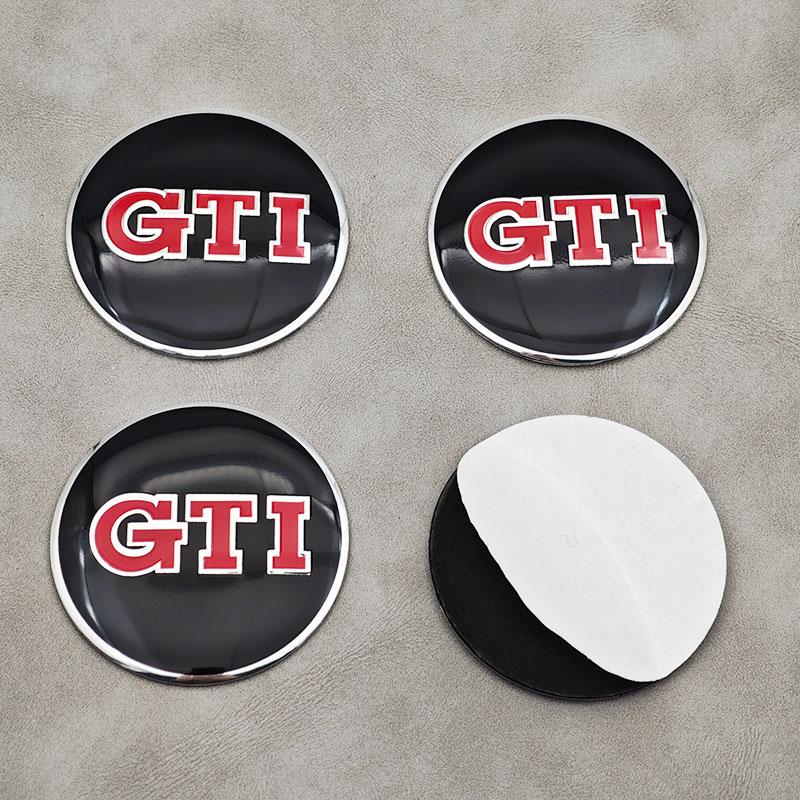 For VW Volkswagen Jetta MK5 Golf 4pcs 56mm Aluminum Car Wheel Center Hub Caps Stickers Emblem Badge For Volkswagen VW Golf 4 5 6