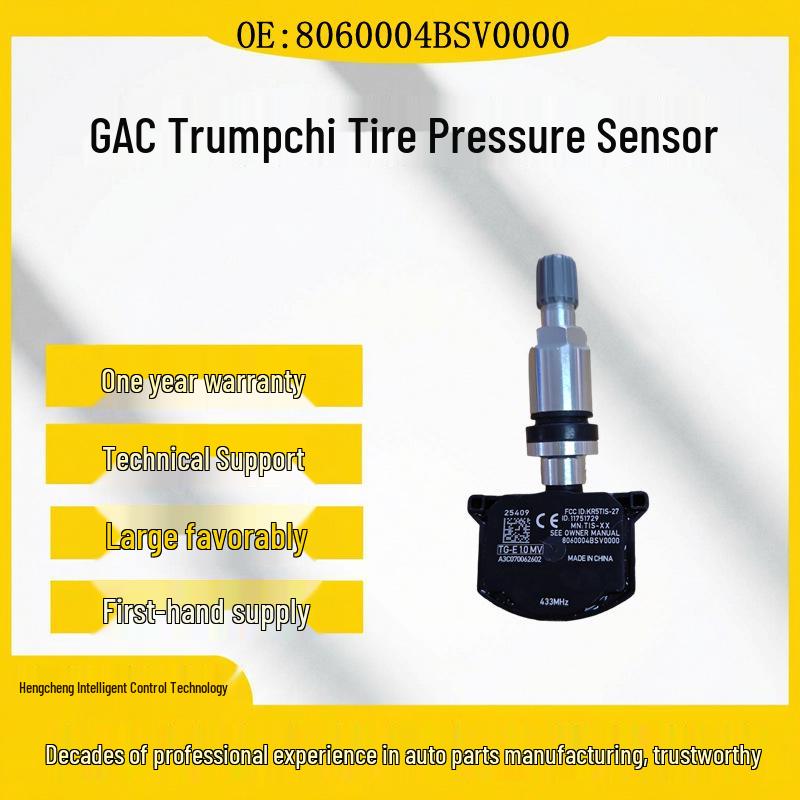 Compatible 433MHz Tire Pressure Sensor for Trumpchi GAC AION Rubber