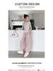 2025 Girls' Trendy Fleece-Lined Quick-Dry Wide-Leg Pants - Autumn/Winter Casual Sportswear