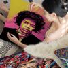J-Jimi Hendrix Papper Pillow Cushion Cover Pillowcase Living Room Sofa Home Decor Customized