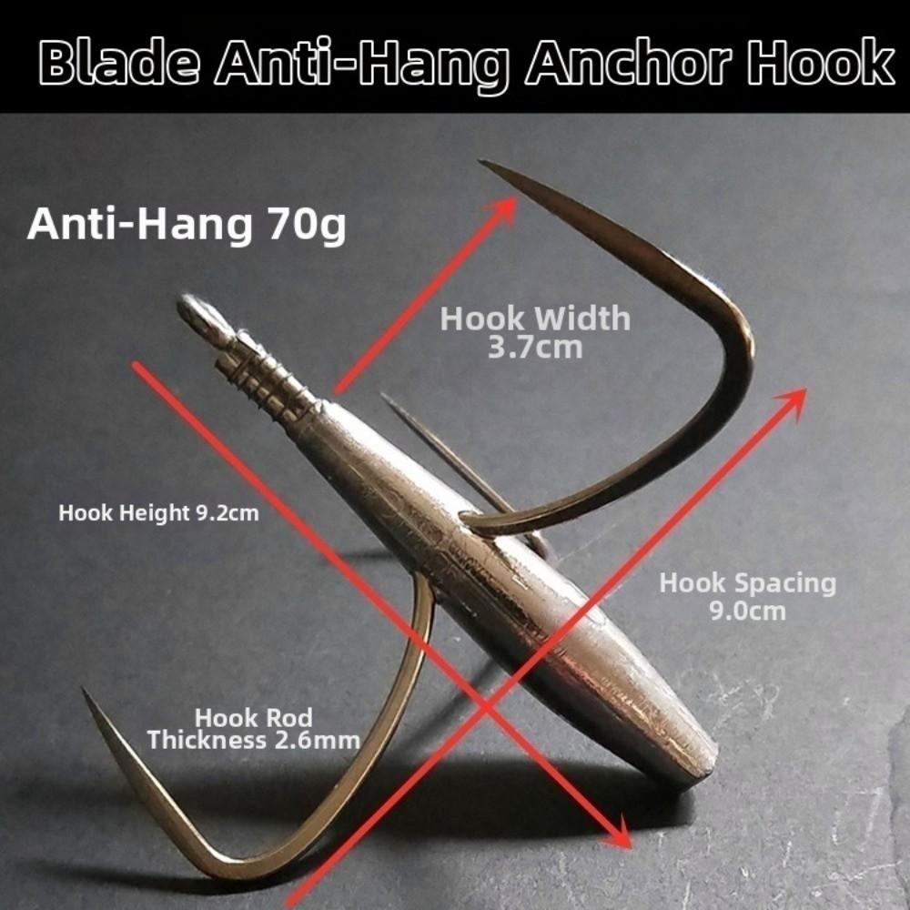 Barbed Point Sea Fishing Hook 50g-80g Weight Anchor Fish Hook Saltwater Fishing Hook Ocean Fishing