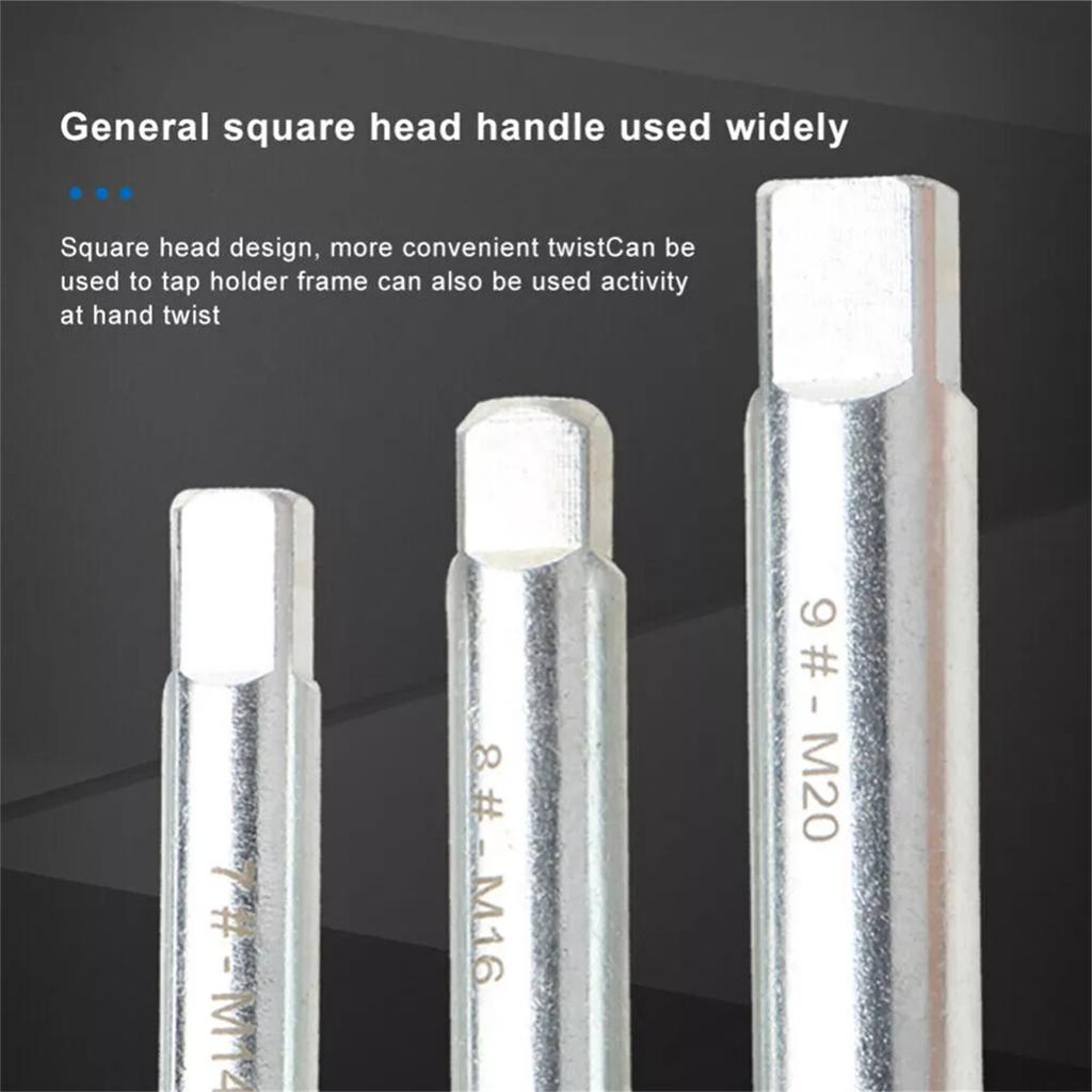 10-teiliges Gewindebohrer-Auszieher-Set Entferner für abgebrochene Schraubenköpfe Aufbewahrungsbox Quadratisch