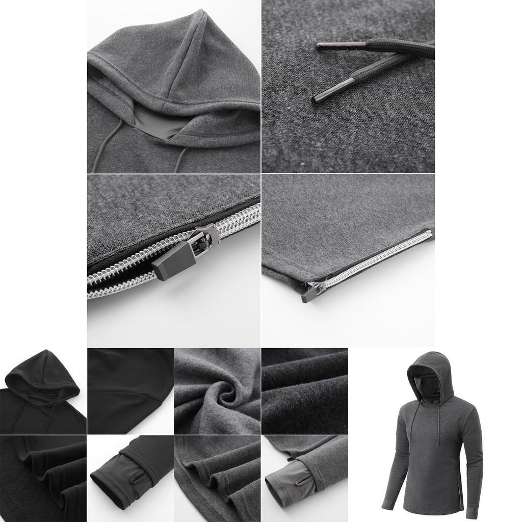 Soft And Breathable Men's Pullover Hoodie Featuring A Turtleneck Design And Moisture Wicking Fabric