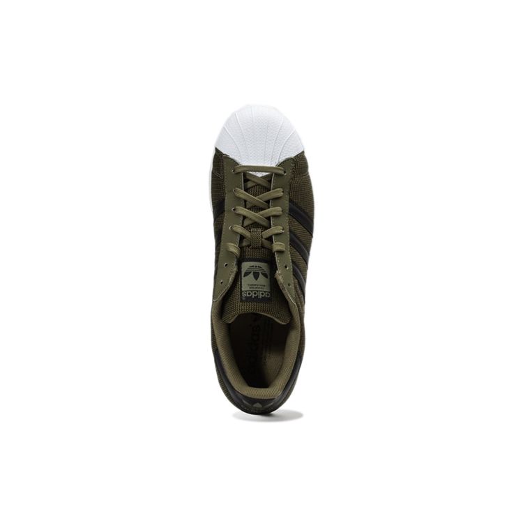 Adidas Originals Superstar Series Comfortable Versatile Low-Top Sneakers Unisex Sneakers Olive-Green BB0995