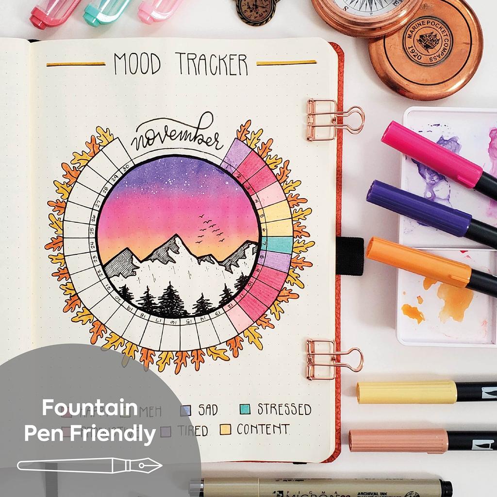 Wildlife Reporter Dot A6 Notebook Hardcover PU Leather Mini Notebook Journal Ideal Business Notebook with Elastic Pen Bookmark Dingbats - - - Work,