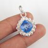 Tanzanite Handmade Gemstone Pendant, 925 Solid Sterling Silver Pendant Antique Jewelry, Pendant For Anniversary Gift