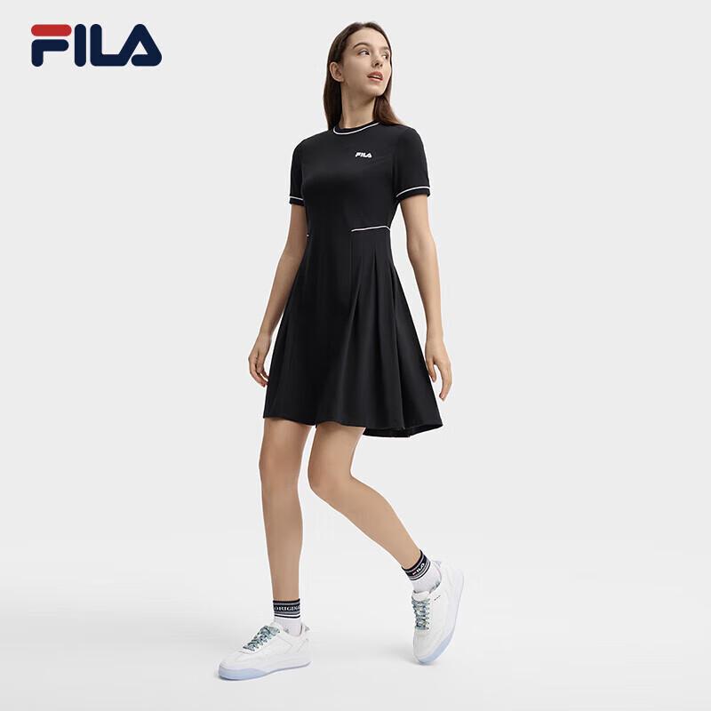 FILA Pompidou Centre Series Women's Knitted Short Sleeve Dress