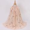 Ethnic Style Gold Foil Printed Scarf Soft Polyester Women S Fashion Scarf