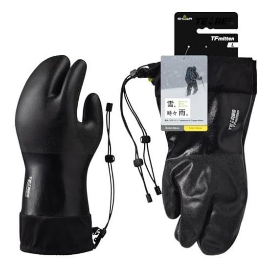 Showaglove cold-resistant glovesoutdoor TEMRESfully waterproof TEMRES TFmitten (mitten) black inner gloves cuff drawcord