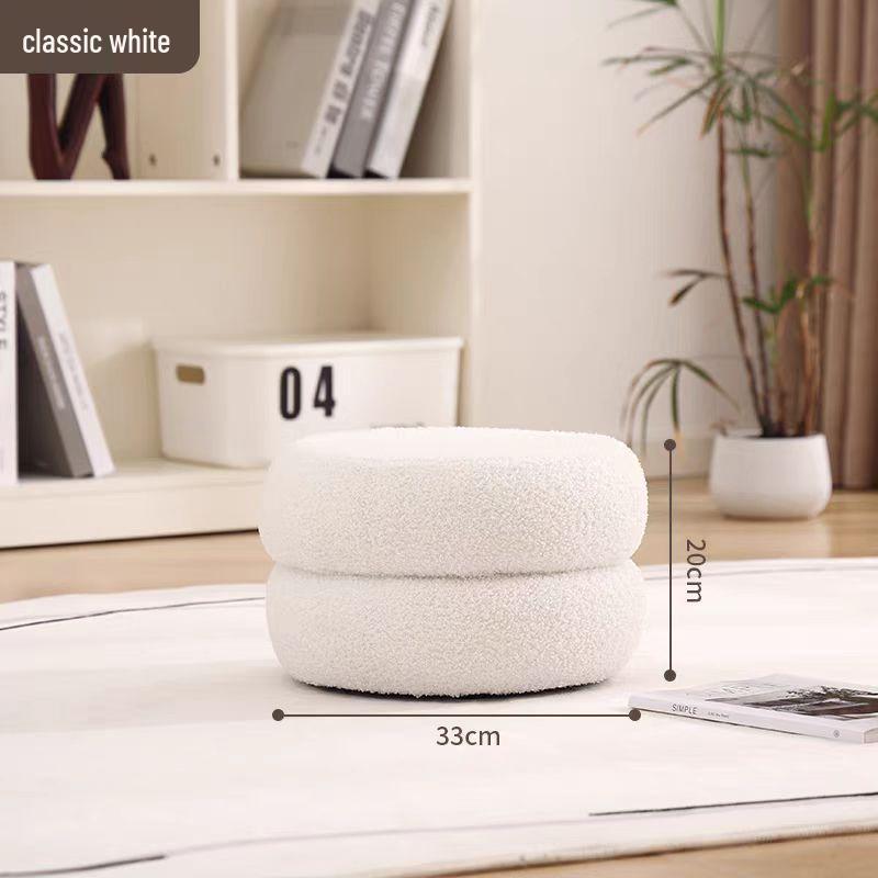 

Круглый табурет из овечьей шерсти - Детский диван, Простая подушка и Сиденье для переобувания