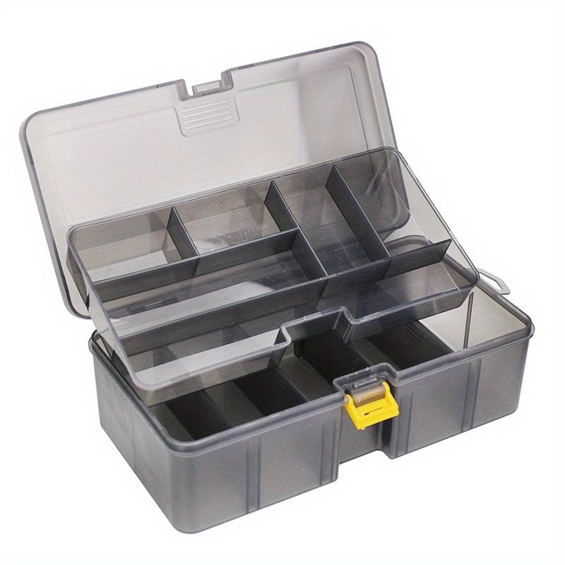 Durable Double-Layer Fishing Tackle Box - PE Material, Ideal for Bait & Accessories Storage