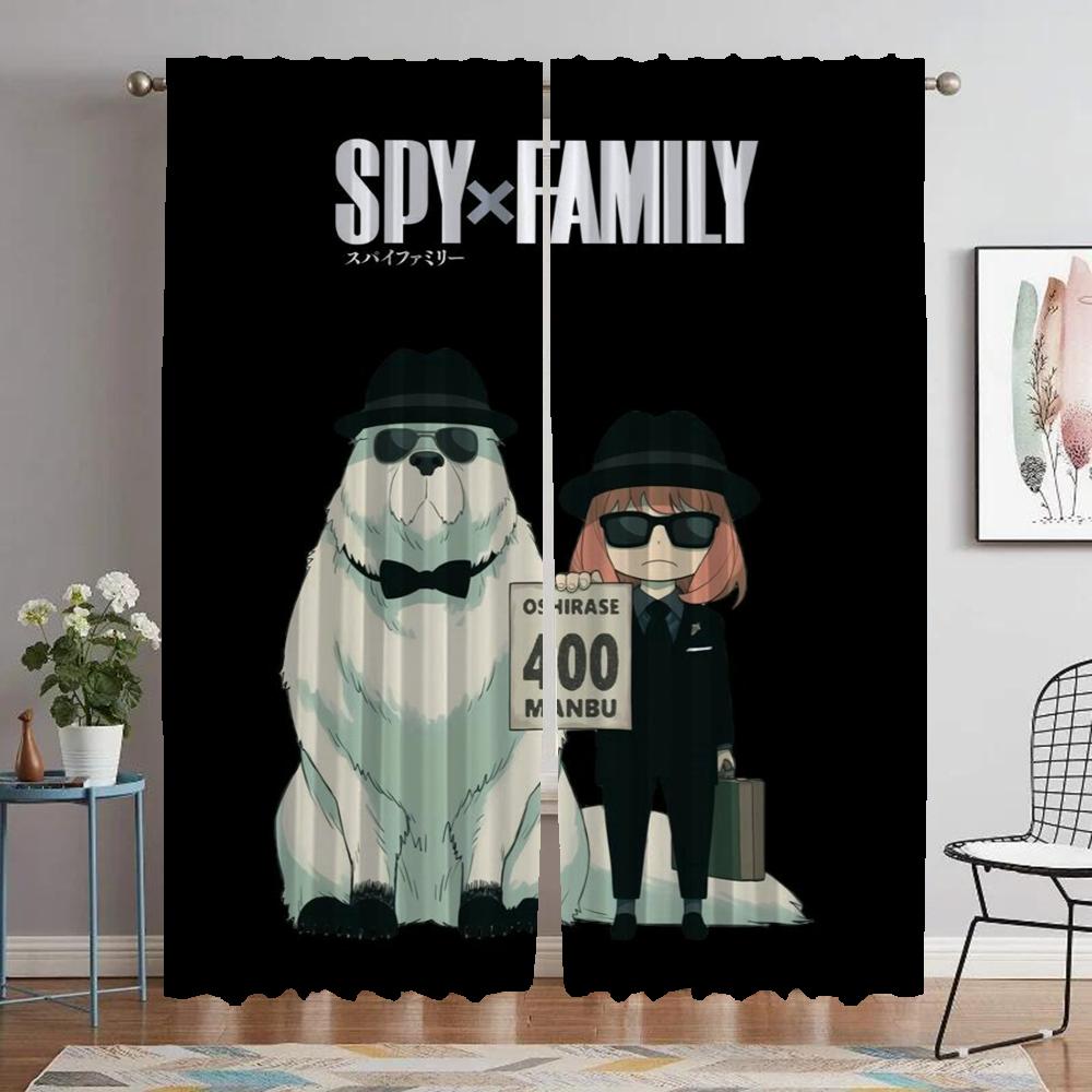 

Shades Spy X Family Window Curtain for Room 2 Panel Blackout Curtains Tulle for Bedroom Halloween Decoration Partition Living W50xH70cmx2pcs-CL