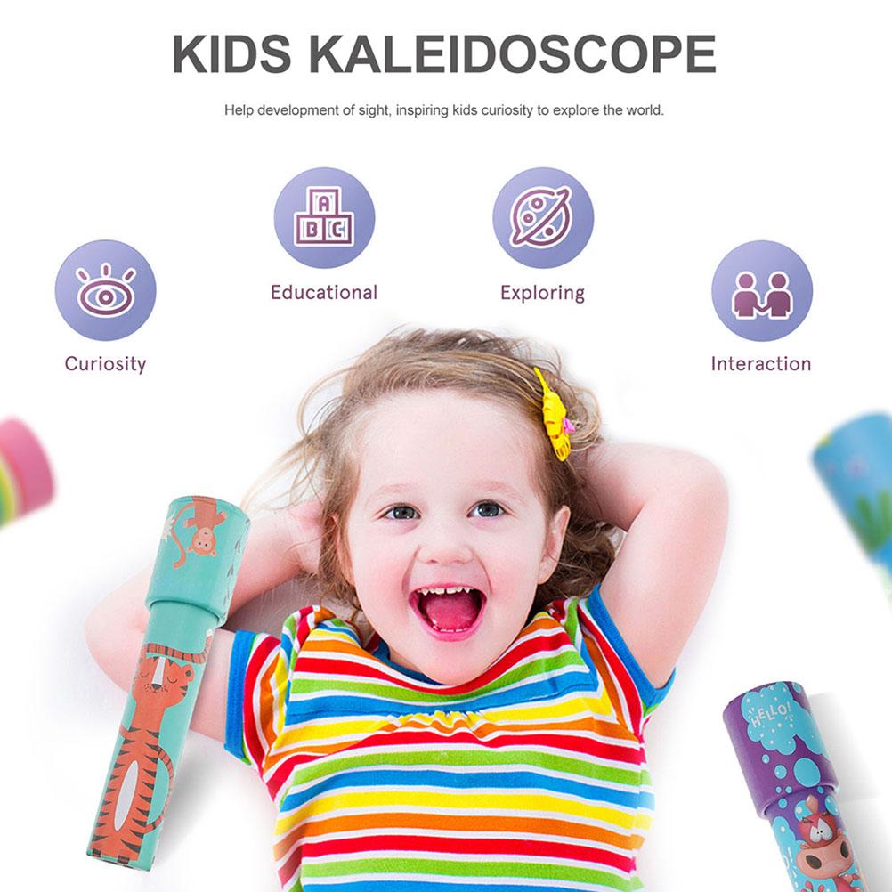10 Pcs Kaleidoscope Portable Paper Kaleidoscopes Decorative Toys Kids Learning Children Explore The Gift Observe for Funny