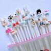 Cute Cartoon Soft Rubber Ballpoint Pen for Students and Kids - Decompression Neutral Tip
