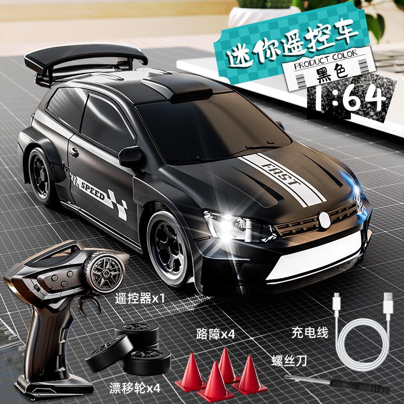 Rc Mini Desktop Remote Control Car 1:64 Pocket Car Four-wheel Drive Racing Model Driftable Variable Speed Boys Toys