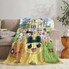 GUOYU Blanket TTamagotchis Throw Soft Flannel Throw Summer Blanket Lightweight Cozy Nap Blanket For Sofa Bed Travel