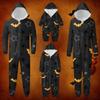 Halloween Print Familie Matchende hette Langermet Jumpsuit Set