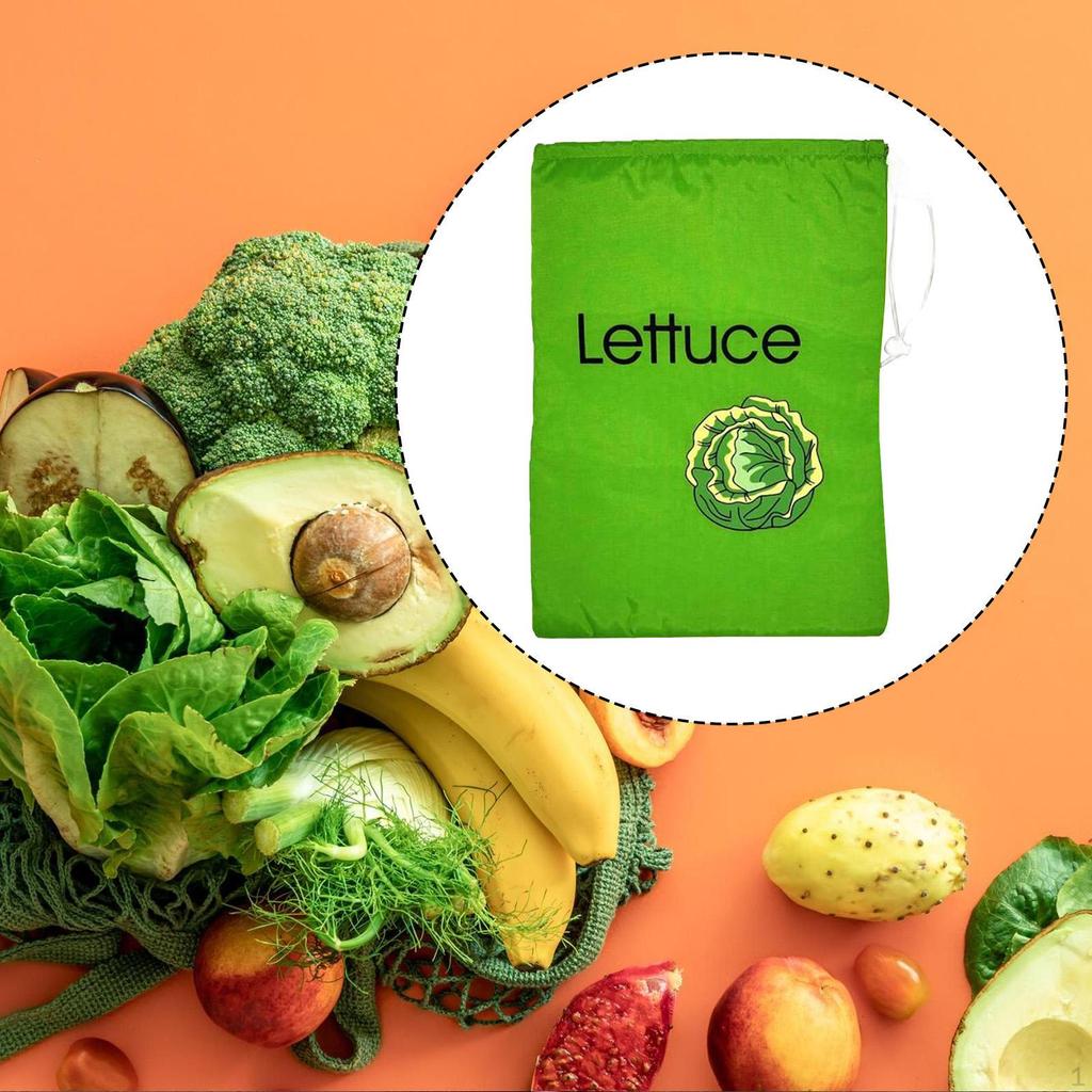 Reusable Produce Bag Vegetable Storage Lightweight Portable Drawstring
