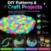 Fade Resistant Glow Rocks 1.5cm Luminous Stones in The Dark Garden Pebbles Outdoor Glowing Rocks Stones Decorative Pebbles for Pathway Patio