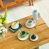 3Pcs Dollhouse Simulation Water Cup Toy Miniature Accessories Alloy Coffee Drink Cup Model Doll House Diy Decoration
