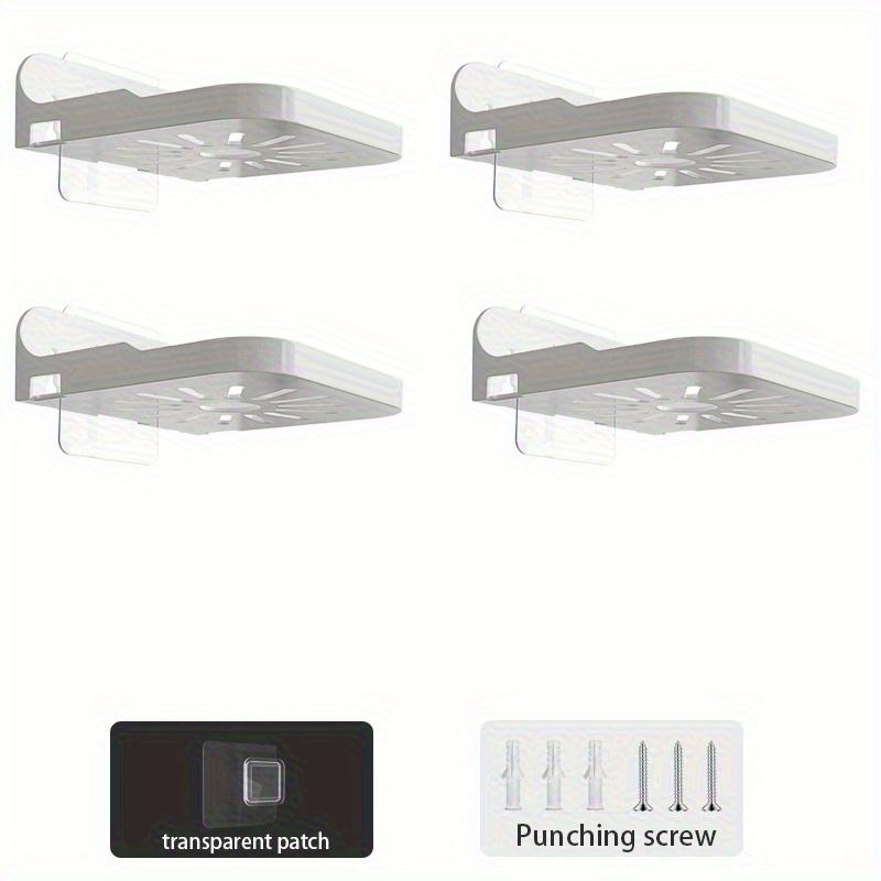 Webcam Mount Bracket Anti-Drop 2 Installation Methods Wall Desk Clip Holder for Webcam Monitor Storage Transparent White