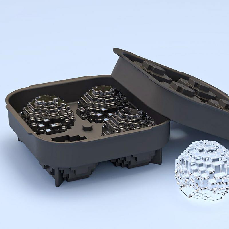 Ball Ice Mold 3D Silicone Ice Tray In Ball Shapes Safe Mold Easy Release Design For Chocolate Vanilla Sauce Pudding Juice Fruit