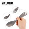 Portable 2 in 1 Spoon Fork Lightweight Camping Spoon Fork Multifunctional Spork  Outdoor Camping