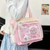 Nouveau Sac à Bandoulière Ita Doux Fille Lolita Sac Bandoulière Transparent Femmes Grande Capacité Sac Tote en Dentelle Mignon Sac à Main d'Exposition DIY