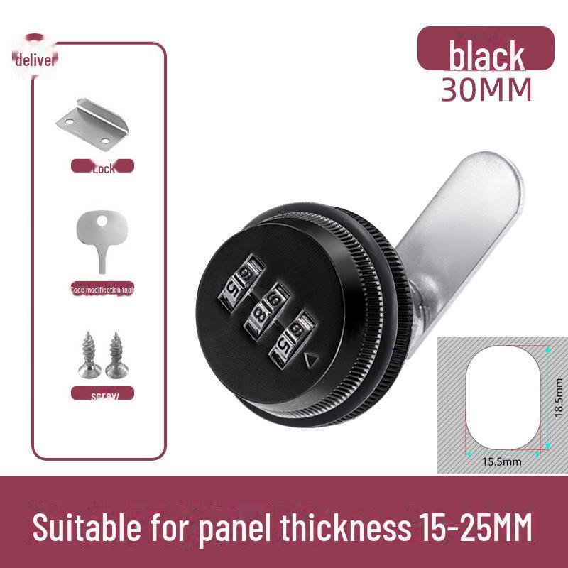 Zinc Alloy Mechanical Combination Cam Lock for File Cabinets, Electrical Boxes & Mailboxes