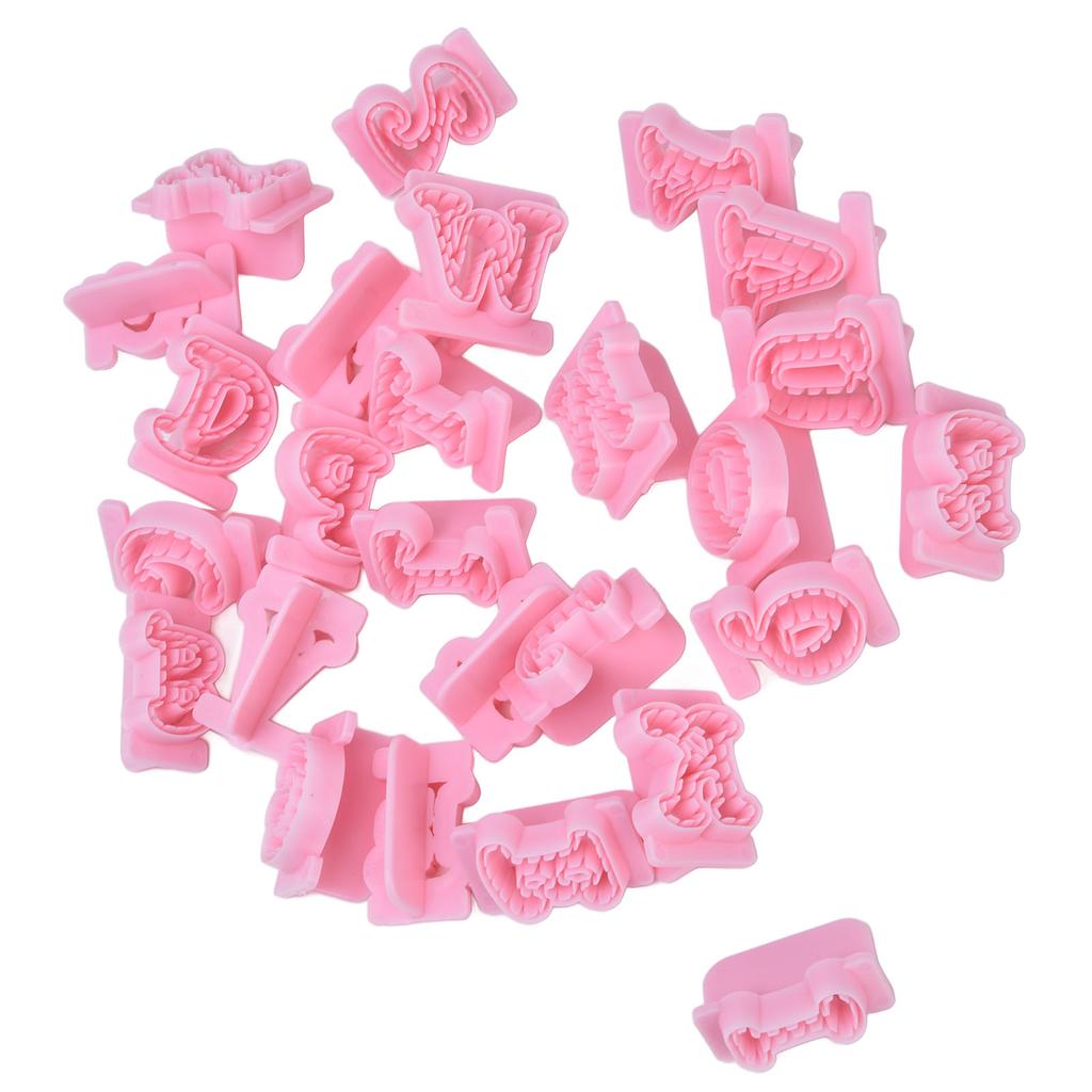 26 Stück Fondant Kuchenform Weich Leicht Entformbar Hitzebeständig Zahlen Kuchenform für Kekse Schokolade Süßigkeiten Großbuchstaben