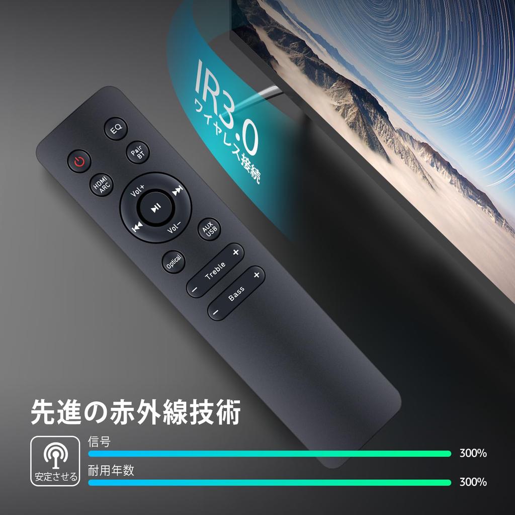 Soundbar Remote Control for Philips Soundbars and TV Speakers (TAB4208, TAB4288)