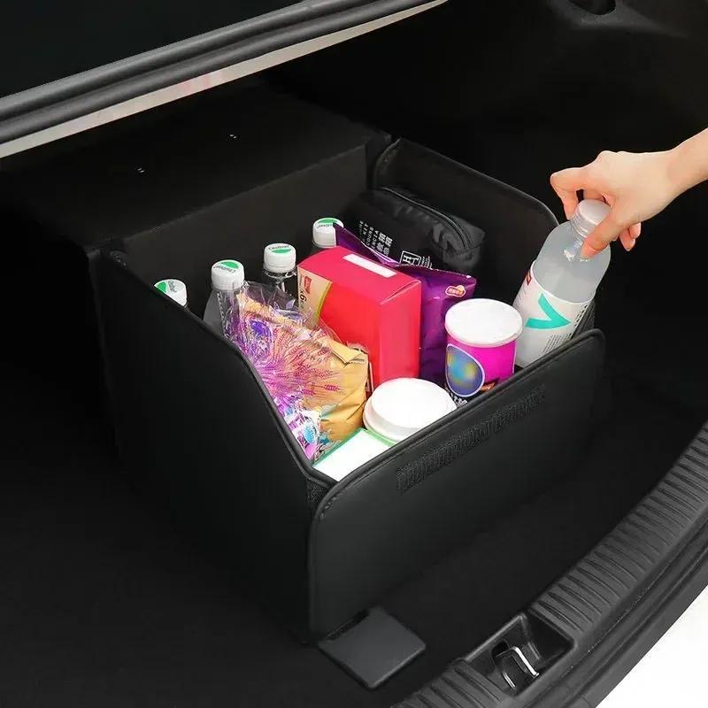 -Car Trunk Storage Box High-capacity Leather Organizer Case For BMW E46 E90 E60 F30 F10 E39 E36 F20 G20 G30 E92 E87 E91 X5 E70 X