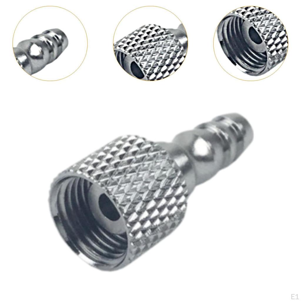 2x Airbrush Hose Adapters Accessories for 6x4mm Air Tube Disconnect Connectors Painting Machine