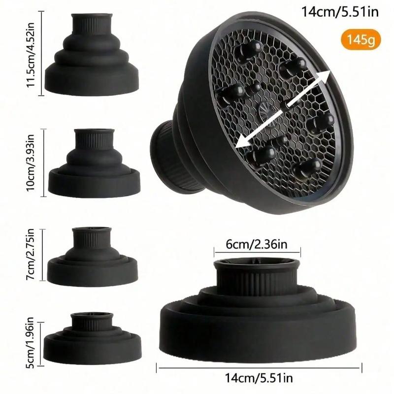 1 шт. универсальный силиконовый чехол-диффузор для фена, регулируемый, термостойкий аксессуар, используется для формирования кудрей и контроля пушистости