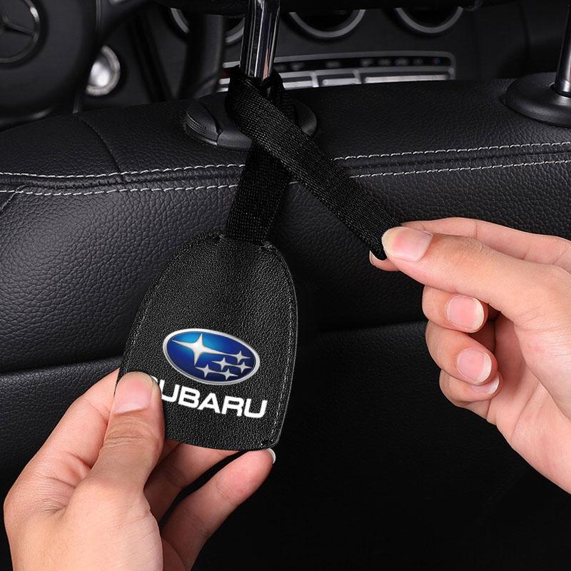 1/2 Stück Leder Auto Sitzlehnenhaken Tragbarer Hängebeutelständer Für Subaru LEGACY Forester Outback Rally WRX WRC XV Impreza