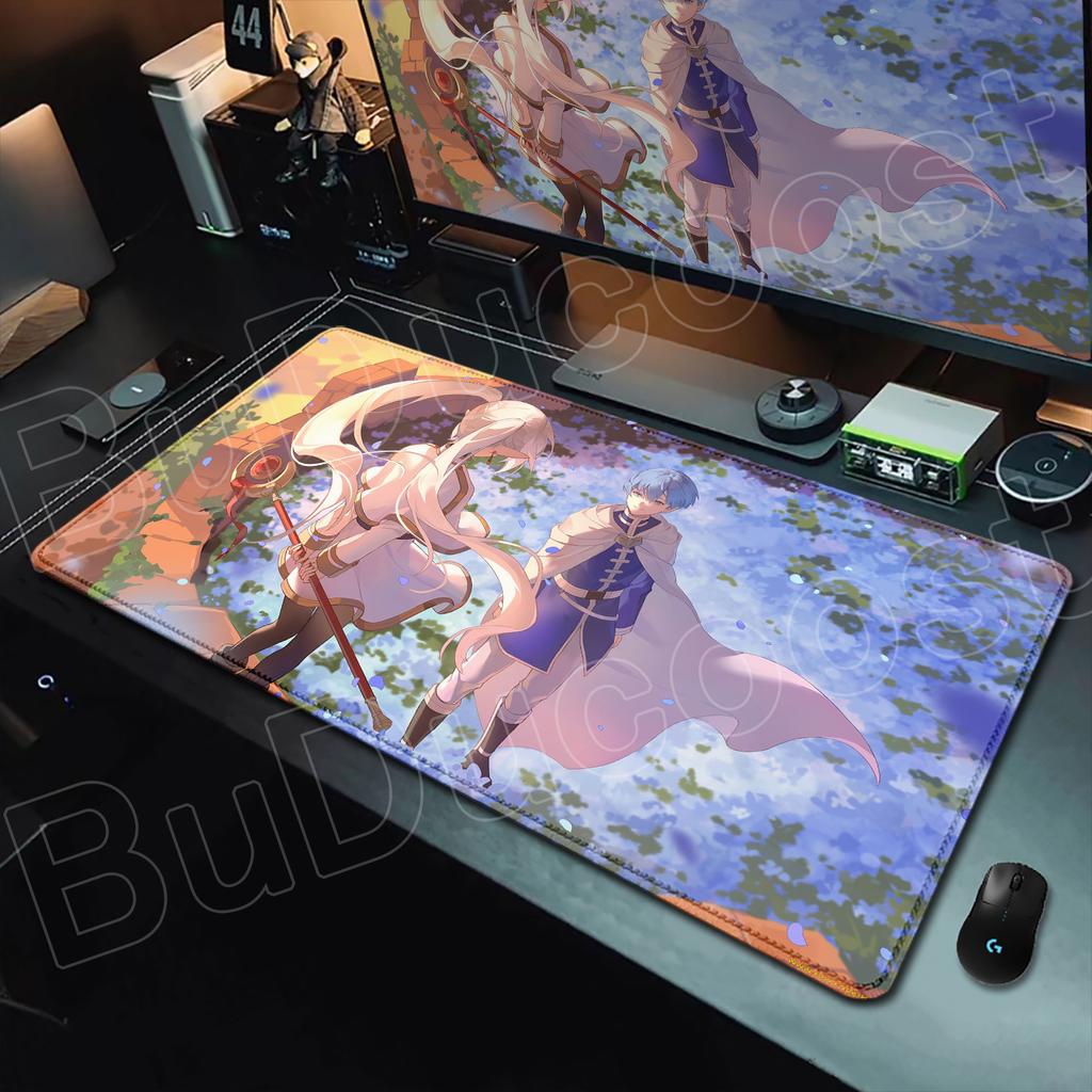 Exquisite Wallpaper Anime Sousou No Frieren Mouse Pad XXL HD Printing Mousepad Hot Large Game Non-slip Rubber MousePad Table Mat