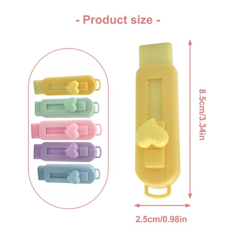 Schiebbare Einziehbare Bleistiftradierer Einziehbarer Bleistiftradierer Leichtes Radieren Bleistiftradierer für Kind Schüler Schreiben Zeichnen