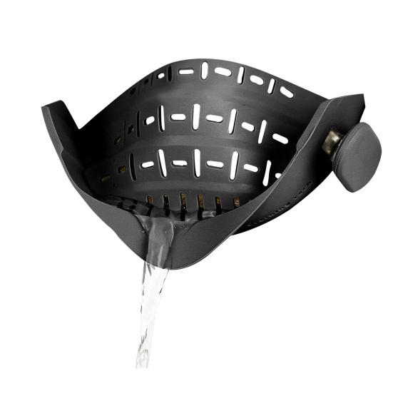 

Silicone Clip on Strainer for Pans Easy to Pots And Use Food Strainer Clip Filters Pasta чёрный