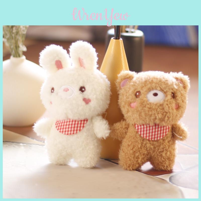 Adorable Plush Bear Keychain Ultra Soft Stuffed Animal For Bags And Keys 11cm