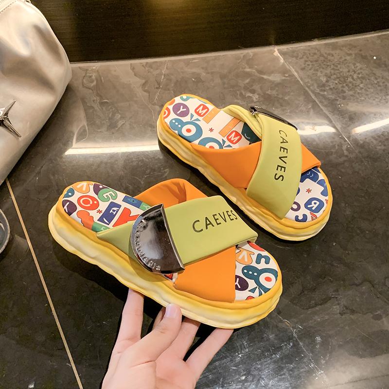 Fashion Women Summer Slippers Platform Fashion Sandals Garden Shoes Mixed Colors Slippers Casual Outdoor Sandals Female Slide Women
