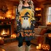 Women's Casual Printed Long Sleeve Round Neck Dress for Everyday Fashion